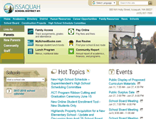 Tablet Screenshot of issaquah.wednet.edu