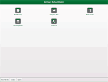 Tablet Screenshot of mccleary.wednet.edu