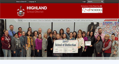 Desktop Screenshot of highland.wednet.edu