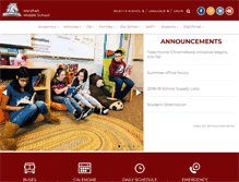 Tablet Screenshot of marshall.osd.wednet.edu
