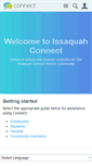 Mobile Screenshot of connect.issaquah.wednet.edu
