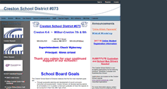 Desktop Screenshot of creston.wednet.edu