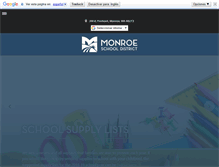 Tablet Screenshot of monroe.wednet.edu